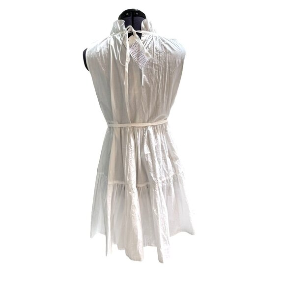 NWT FRENCH CONNECTION Womens Rhodes Conscious Poplin White‎ Shirt Dress - Picture 4 of 13